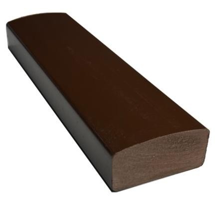 Лавочный брус Ecodecking Некст полнотелый глянцевый 70х35 шоколад купить в Егорьевске