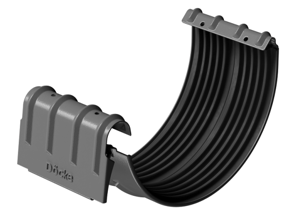 Соединитель желобов D125 Döcke STAL PREMIUM Графит, (RAL 7024) купить в Егорьевске