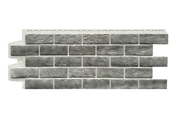 Фасадная панель Grand Line Состаренный кирпич Элит гранит, ШОВ белый купить в Егорьевске