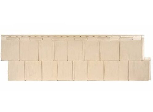 Фасадная панель T-Сайдинг-Щепа пихта ЭКО-1 Желтый купить в Егорьевске