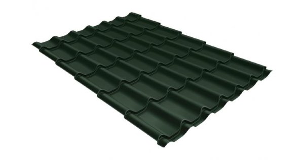 Металлочерепица классик 0,5 Satin RR 11 темно-зеленый купить в Егорьевске